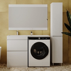 Style Line Мебель для ванной Даллас 120 Люкс L, белая – фотография-2